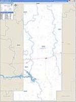 Liberty, Mt Carrier Route Wall Map