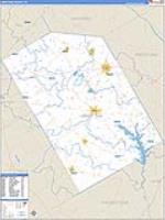 Limestone, Tx Carrier Route Wall Map
