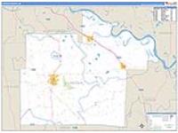Lincoln, Ar Carrier Route Wall Map