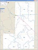 Lincoln, Co Carrier Route Wall Map