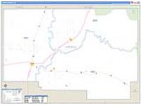 Lincoln, Id Carrier Route Wall Map