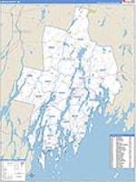 Lincoln, Me Carrier Route Wall Map