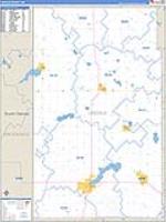Lincoln, Mn Carrier Route Wall Map