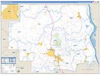 Lincoln, Mo Carrier Route Wall Map