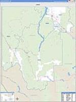 Lincoln, Mt Carrier Route Wall Map