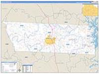 Lincoln, Nc Carrier Route Wall Map