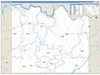 Lincoln, Wa Carrier Route Wall Map