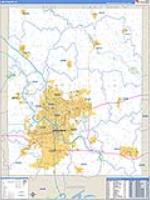 Linn, Ia Carrier Route Wall Map