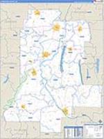 Livingston, Ny Carrier Route Wall Map
