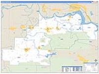 Logan, Ar Carrier Route Wall Map