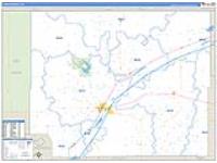 Logan, Co Carrier Route Wall Map