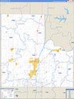 Logan, Ok Carrier Route Wall Map