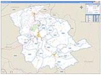 Logan, Wv Carrier Route Wall Map