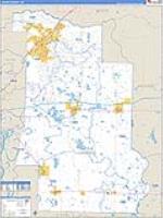Lonoke, Ar Carrier Route Wall Map
