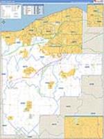 Lorain, Oh Carrier Route Wall Map