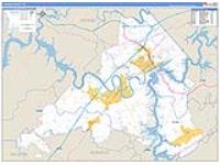 Loudon, Tn Carrier Route Wall Map