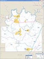 Lowndes, Al Carrier Route Wall Map