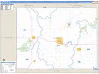 Lucas, Ia Carrier Route Wall Map