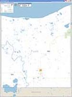Luce, Mi Carrier Route Wall Map