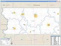 Lyon, Ia Carrier Route Wall Map