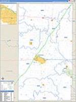 Lyon, Ks Carrier Route Wall Map