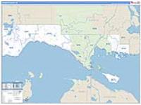 Mackinac, Mi Carrier Route Wall Map