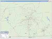 Macon, Nc Carrier Route Wall Map