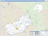Madera, Ca Carrier Route Wall Map