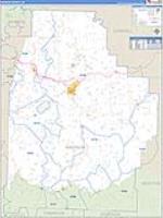 Madison, Ar Carrier Route Wall Map