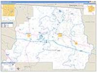Madison, Fl Carrier Route Wall Map