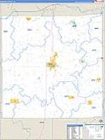 Madison, Ia Carrier Route Wall Map