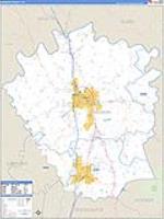 Madison, Ky Carrier Route Wall Map