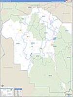 Madison, Mt Carrier Route Wall Map