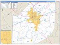 Madison, Tn Carrier Route Wall Map