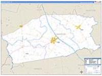 Madison, Tx Carrier Route Wall Map