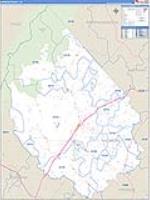 Madison, Va Carrier Route Wall Map