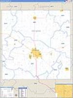 Mahaska, Ia Carrier Route Wall Map