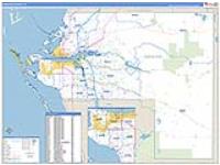 Manatee, Fl Carrier Route Wall Map