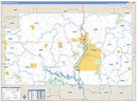 Marathon, Wi Carrier Route Wall Map