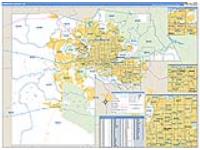 Maricopa, Az Carrier Route Wall Map