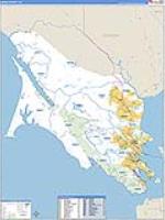 Marin, Ca Carrier Route Wall Map