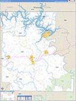 Marion, Ar Carrier Route Wall Map