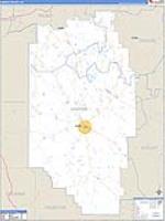 Marion, Ga Carrier Route Wall Map