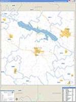 Marion, Ia Carrier Route Wall Map