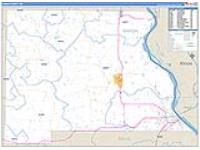Marion, Mo Carrier Route Wall Map