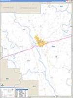 Marion, Ms Carrier Route Wall Map