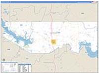 Marion, Tx Carrier Route Wall Map