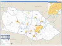 Marion, Wv Carrier Route Wall Map