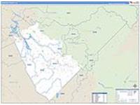 Mariposa, Ca Carrier Route Wall Map