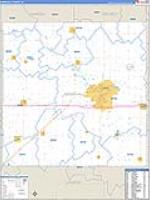 Marshall, Ia Carrier Route Wall Map